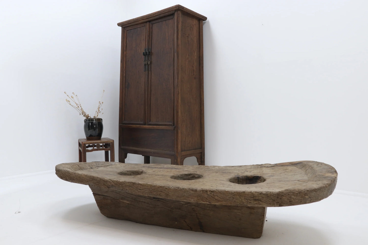 Vintage Naga Coffee Grinder Table