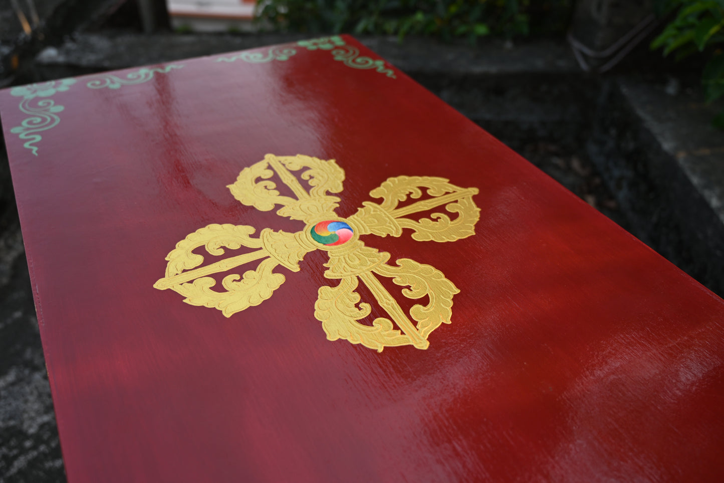 Sikkimese Choktse [Handcrafted Wooden Table]