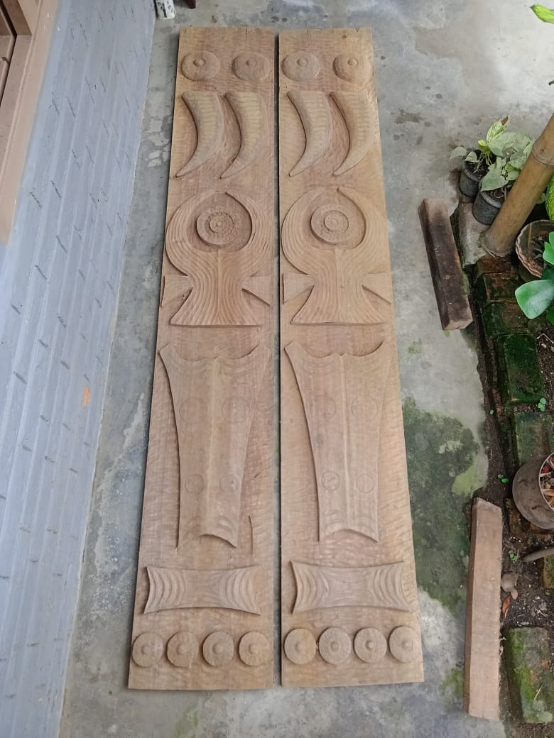 Exotic Naga Wooden Wall Panel [Large]